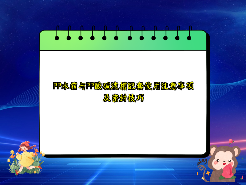 PP水箱与PP酸碱液槽配套使用注意事项及密封技巧